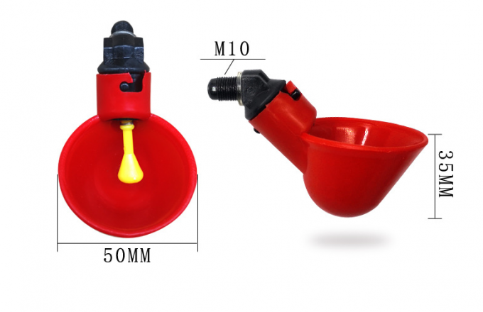 পশু খামার সরঞ্জাম স্বয়ংক্রিয় চিকেন বার্ড খাঁচা পোল্ট্রি জল পানীয় বাটি প্লাস্টিক চিকেন চিক ফাউল নিপল ড্রিংকার ড্রিপ 2