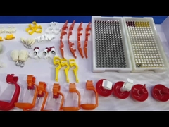 পোল্ট্রি ব্রয়লার লেয়ার বার্ড কোয়েল মুরগির মদ্যপানের জন্য ডাবল উইং টুইন লক স্তনবৃন্ত পানীয়